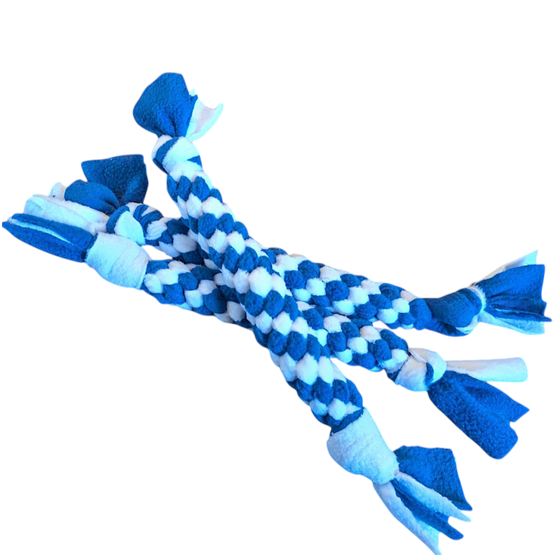 Tug polaire Bleu blanc pour chien