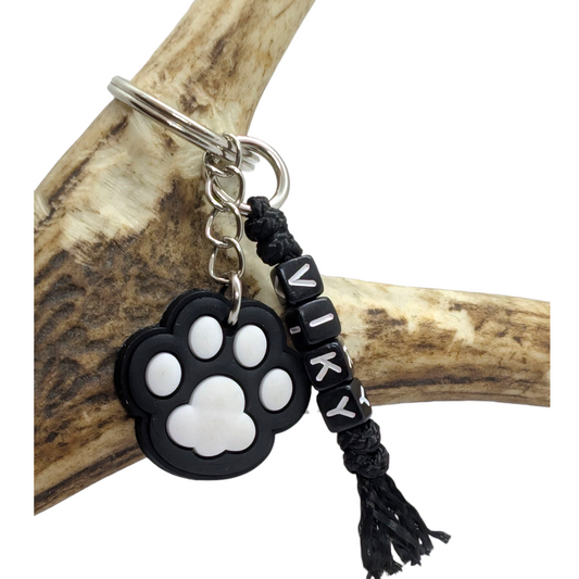 Porte-clés patte de chien personnalisé | Laisse de wouf