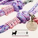 Laisse de wouf - Longe Mermaid rose 6mm - plusieurs longueurs