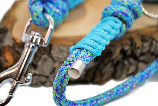 Hundeleine – Meerjungfrauenleine, blau, 6 mm – verschiedene Längen