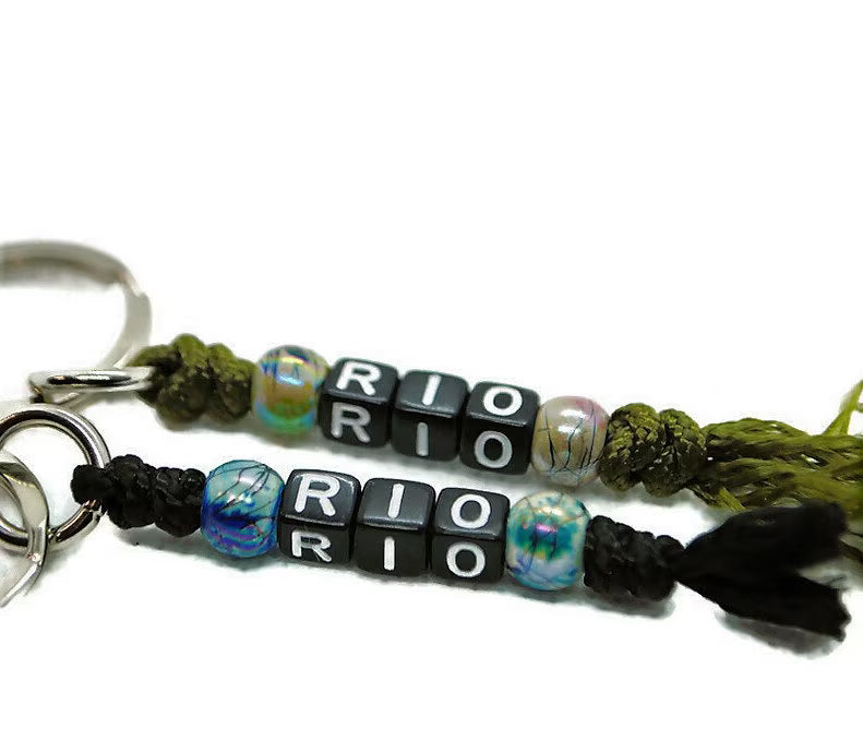 Pendentif personnalisé avec perle | Laisse de wouf