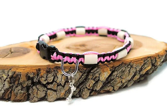 Collier anti-tiques en céramique EM | Laissedewouf Bi-color