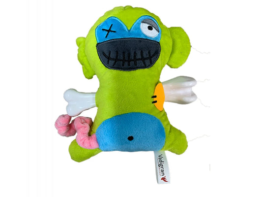 Jouet chien Scary singe avec os 17.5 cm