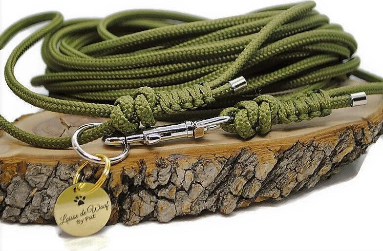 Laisse de wouf - Longe Uni 6mm - Plusieurs longueurs