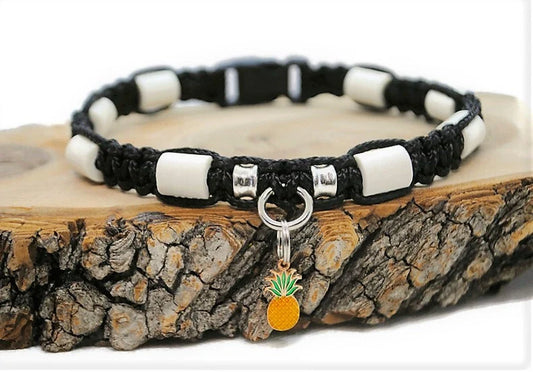 Collier anti-tiques en céramique EM | Laissedewouf Ananas