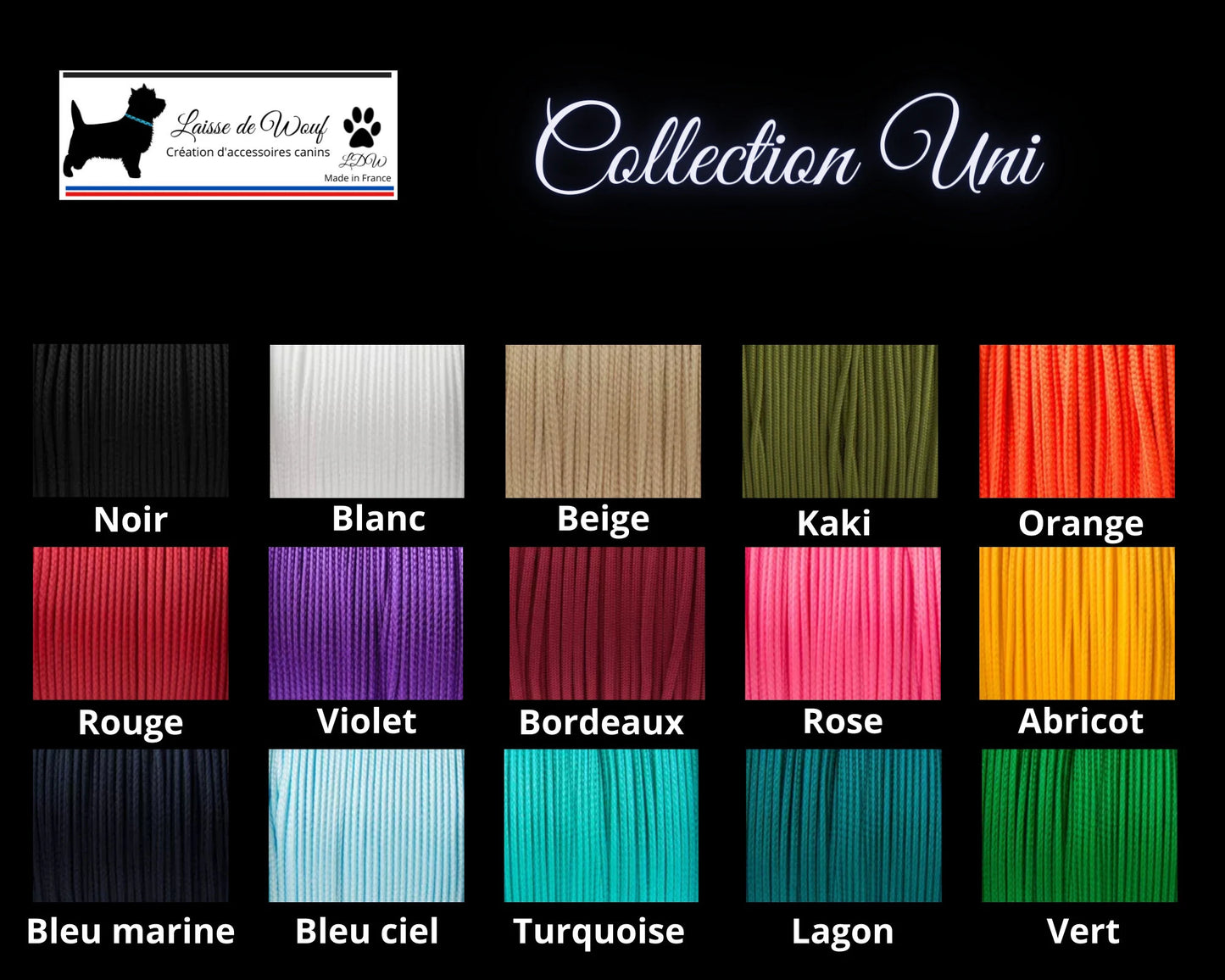 Collier anti-tiques en céramique EM | Laissedewouf Bi-color