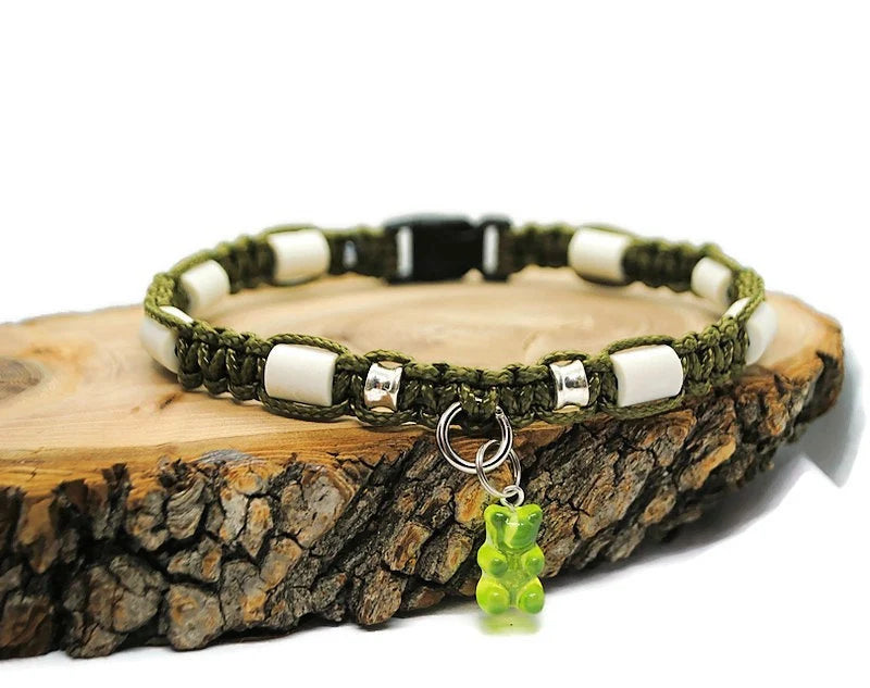 Collier anti-tiques en céramique EM | Laissedewouf Nounours