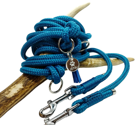Laisse de wouf | Laisse 3 points uni corde 6mm