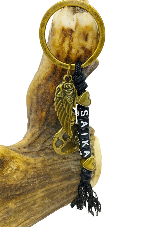 Porte-clés patte de loup personnalisable
