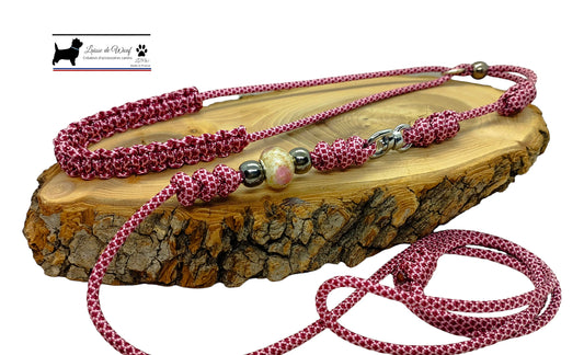 Laisse d'exposition canine Pink Diamond
