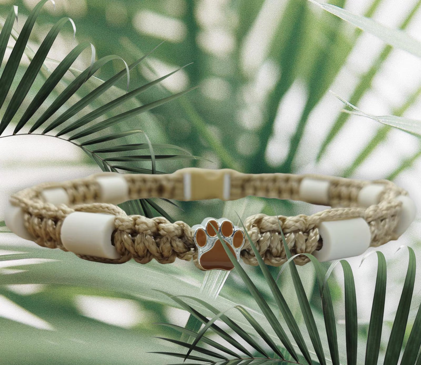 Collier anti-tiques en céramique EM  | Laissedewouf Patte