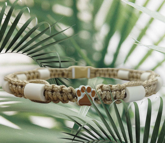 Collier anti-tiques en céramique EM  | Laissedewouf Patte