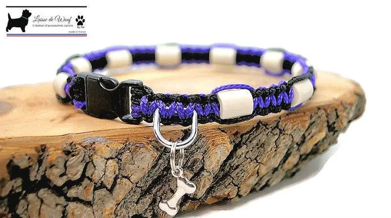 Collier anti-tiques en céramique EM | Laissedewouf Bi-color