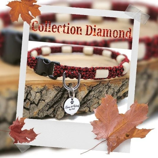 Collier anti-tiques en céramique EM | Laissedewouf Diamond