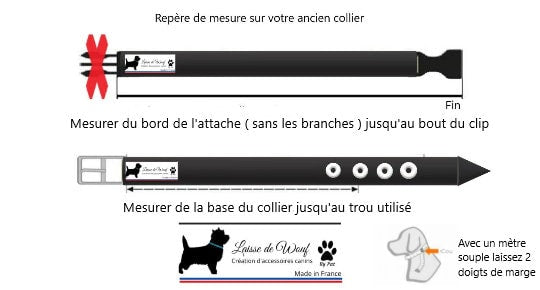 Collier anti-tiques personnalisable en céramique EM | Laissedewouf Diamond