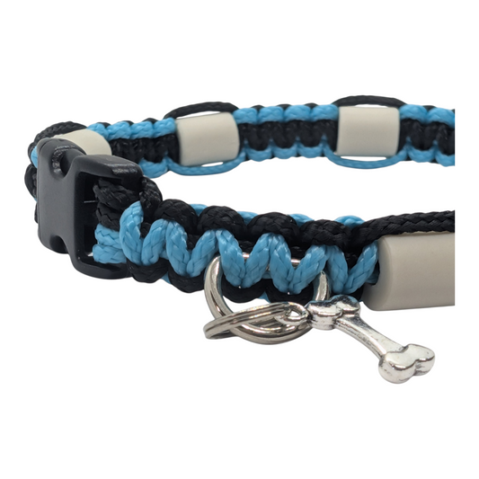 Collier anti-tiques en céramique EM - BICOLOR 1cm