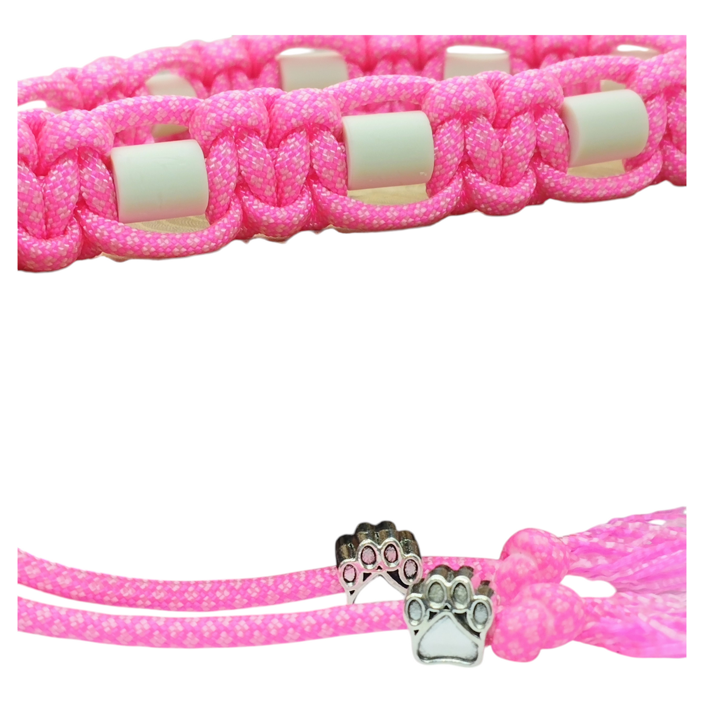 Verstellbares EM-Keramik-Antizeckenhalsband für Hunde, 2 cm breit | Verstellbare Leine