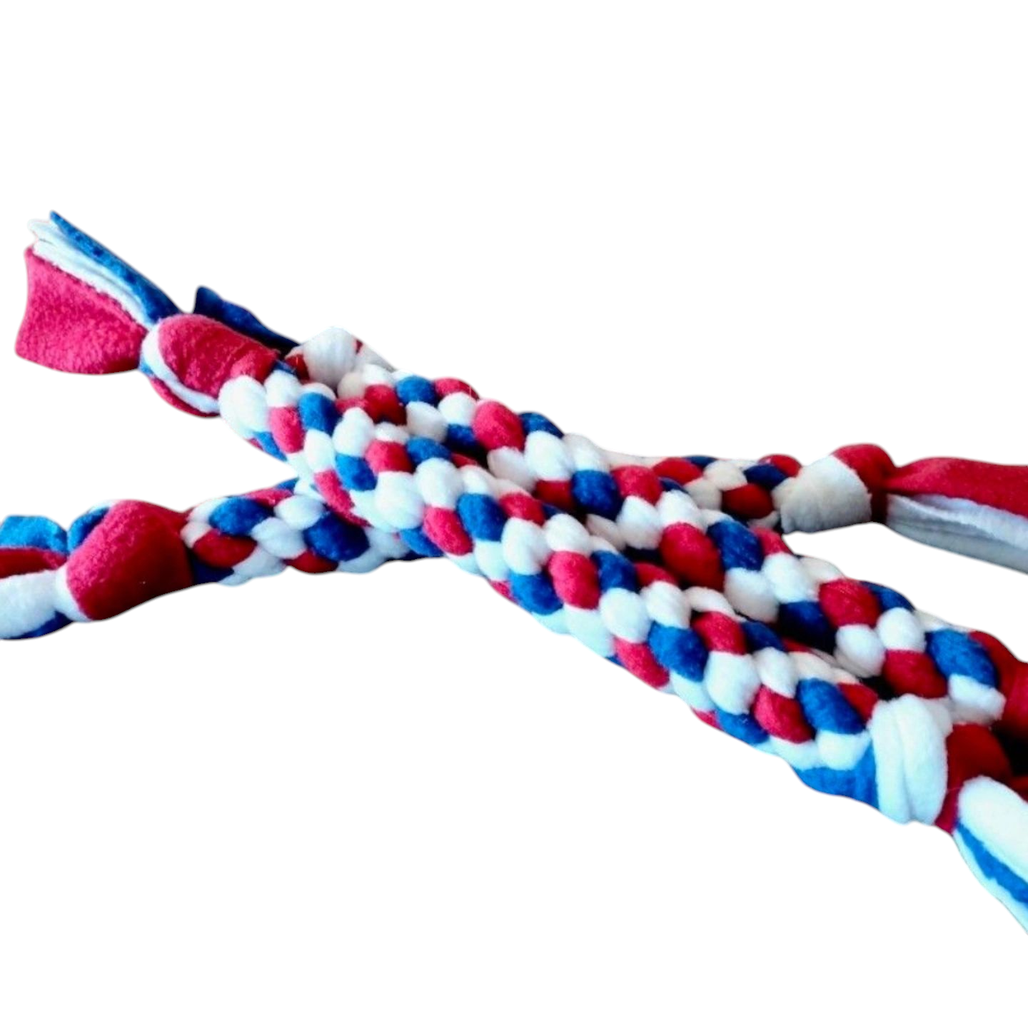 Tug polaire Bleu blanc rouge pour chien