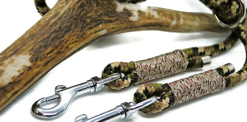 Dog leash | 3-point leash CAMO DOG Camouflage 8mm