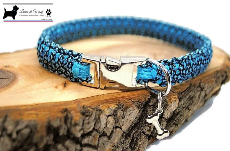 Collier chien Blue Diamond - largeur 1.5cm | Laisse de wouf