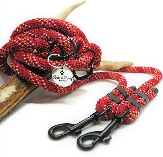 Dog leash | 3-point leash, 10mm rope | various colors