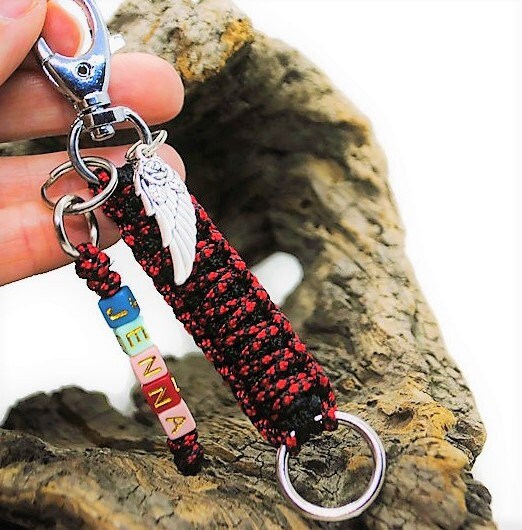 Customizable keychain | Multicolored beads | Laissedewouf