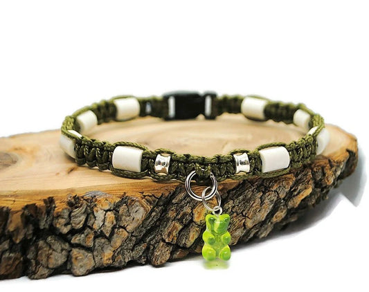 Collier anti-tiques en céramique EM - NOUNOURS 1cm