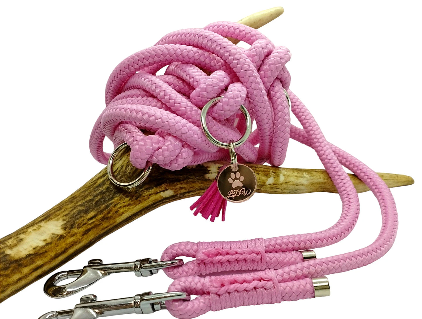 Laisse de wouf | Laisse 3 points uni corde 8mm