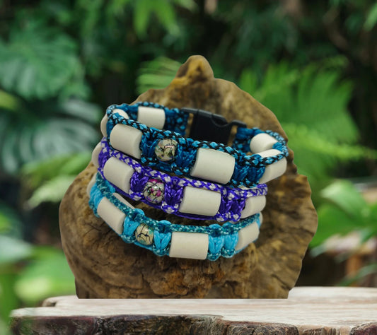 Bracelet anti-tiques en céramique EM protection naturelle pour Humain | Laissedewouf