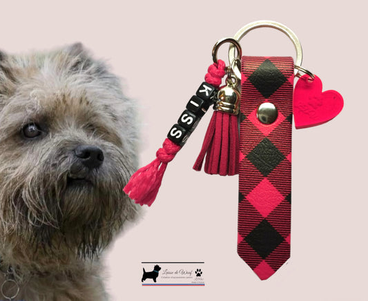 Scottish | Personalized Biothane Keyring | Woof Leash