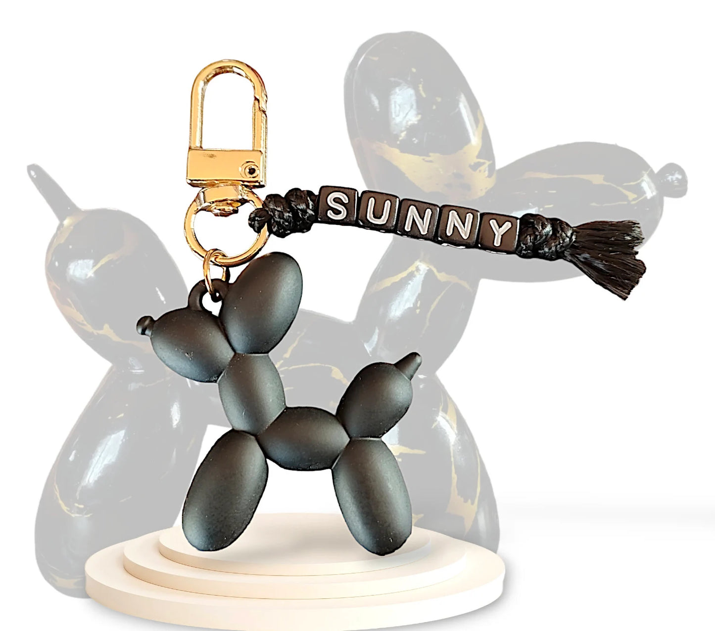 Personalisierbarer Ballonhund-Schlüsselanhänger