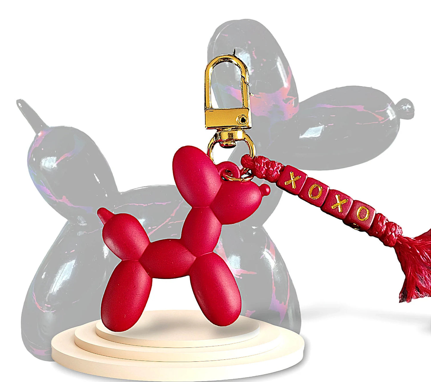 Personalisierbarer Ballonhund-Schlüsselanhänger