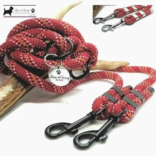 Dog leash | 3-point leash, 10mm rope | various colors