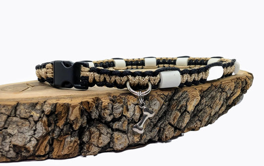 Collier anti-tiques en céramique EM - BICOLOR 1cm