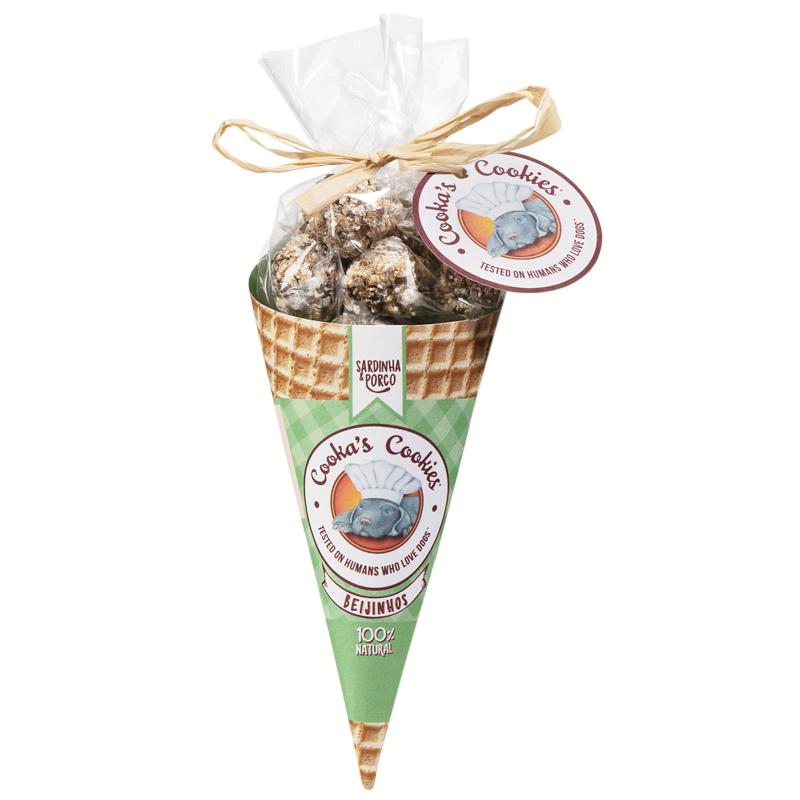 Cornet de friandises porc / sardine - COOKA'S COOKIES