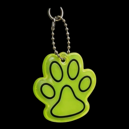 Porte-clés réfléchissant en forme de patte