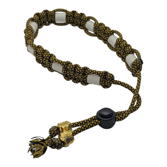Collier réglable anti-tiques pour chien en céramique EM - Largeur 2cm Golden DIAMOND