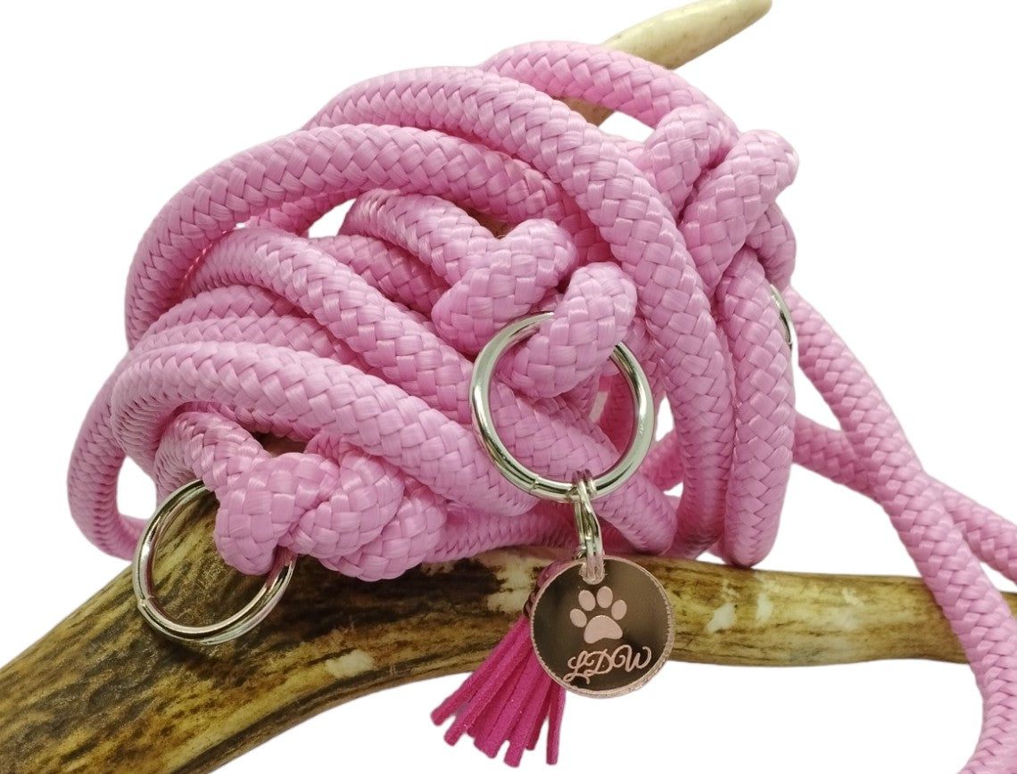 Hundeleine | 3-Punkt-Leine, einfaches 8-mm-Seil