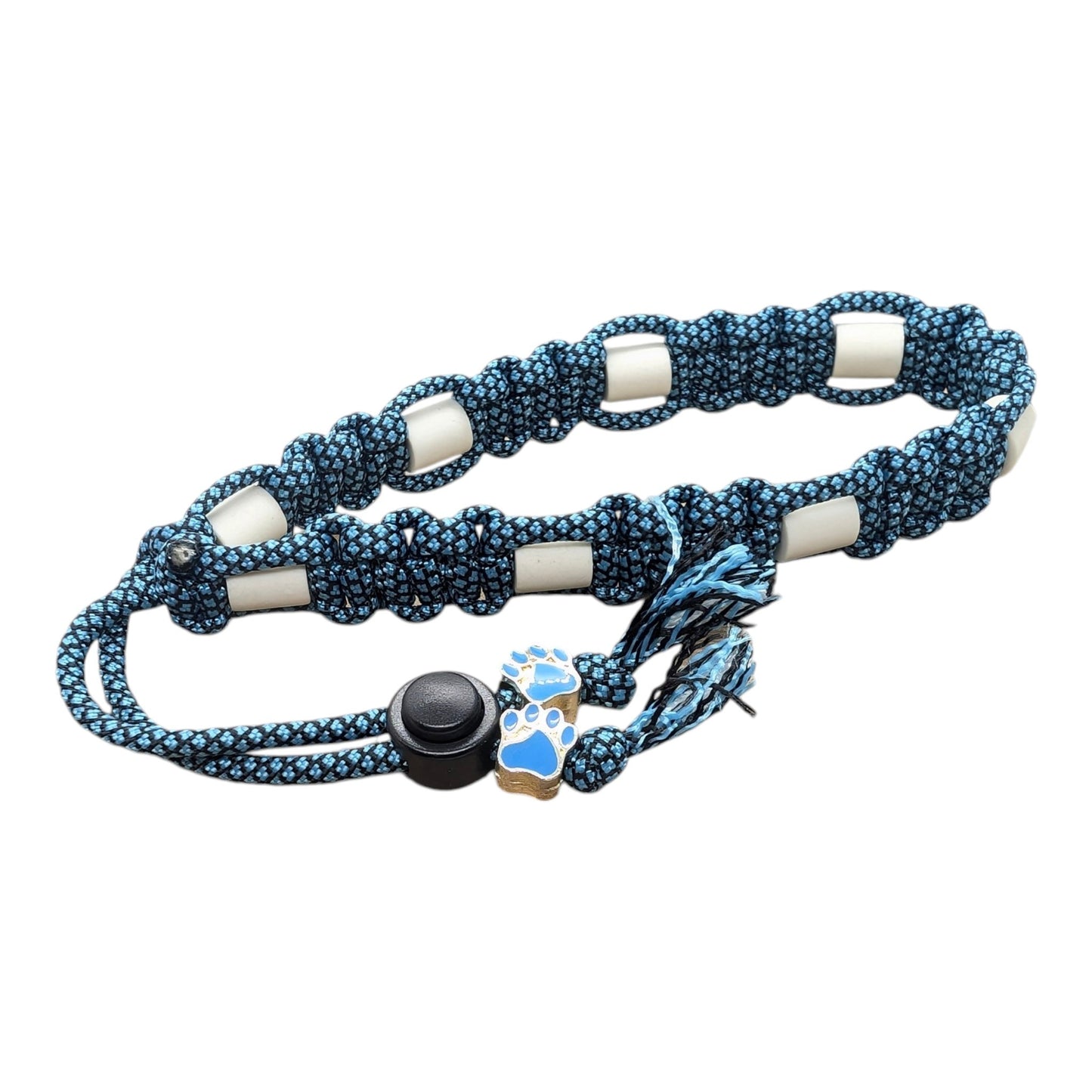 Collier réglable anti-tiques pour chien en céramique EM - Largeur 2cm 30-40cm BLUE DIAMOND
