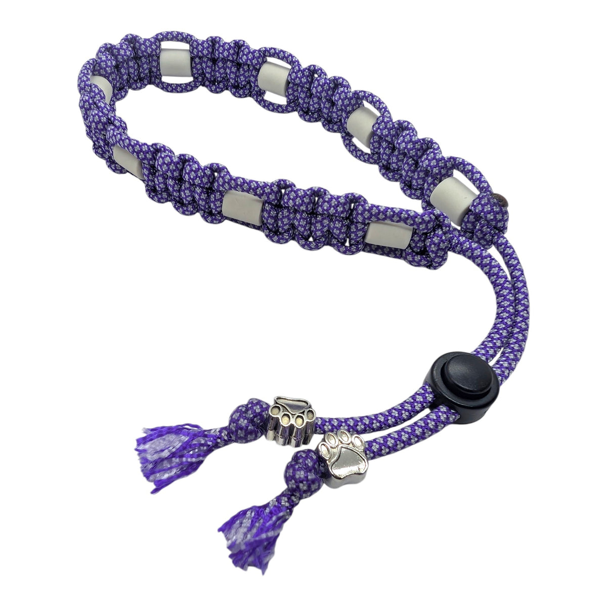 Collier réglable anti-tiques en céramique EM - Largeur 2cm Purple DIAMOND