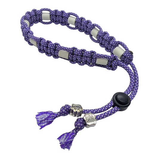 Collier réglable anti-tiques pour chien en céramique EM - Largeur 2cm Purple DIAMOND