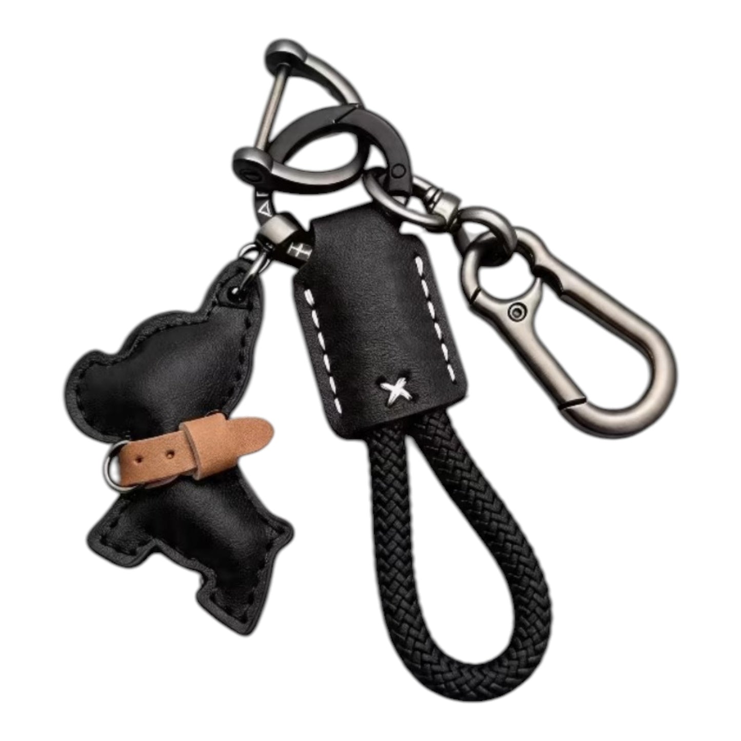 Porte-clés chien noir