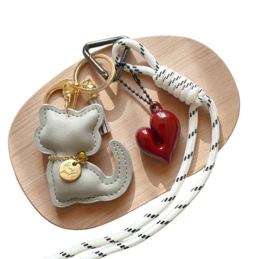 Bijoux de sac chat gris