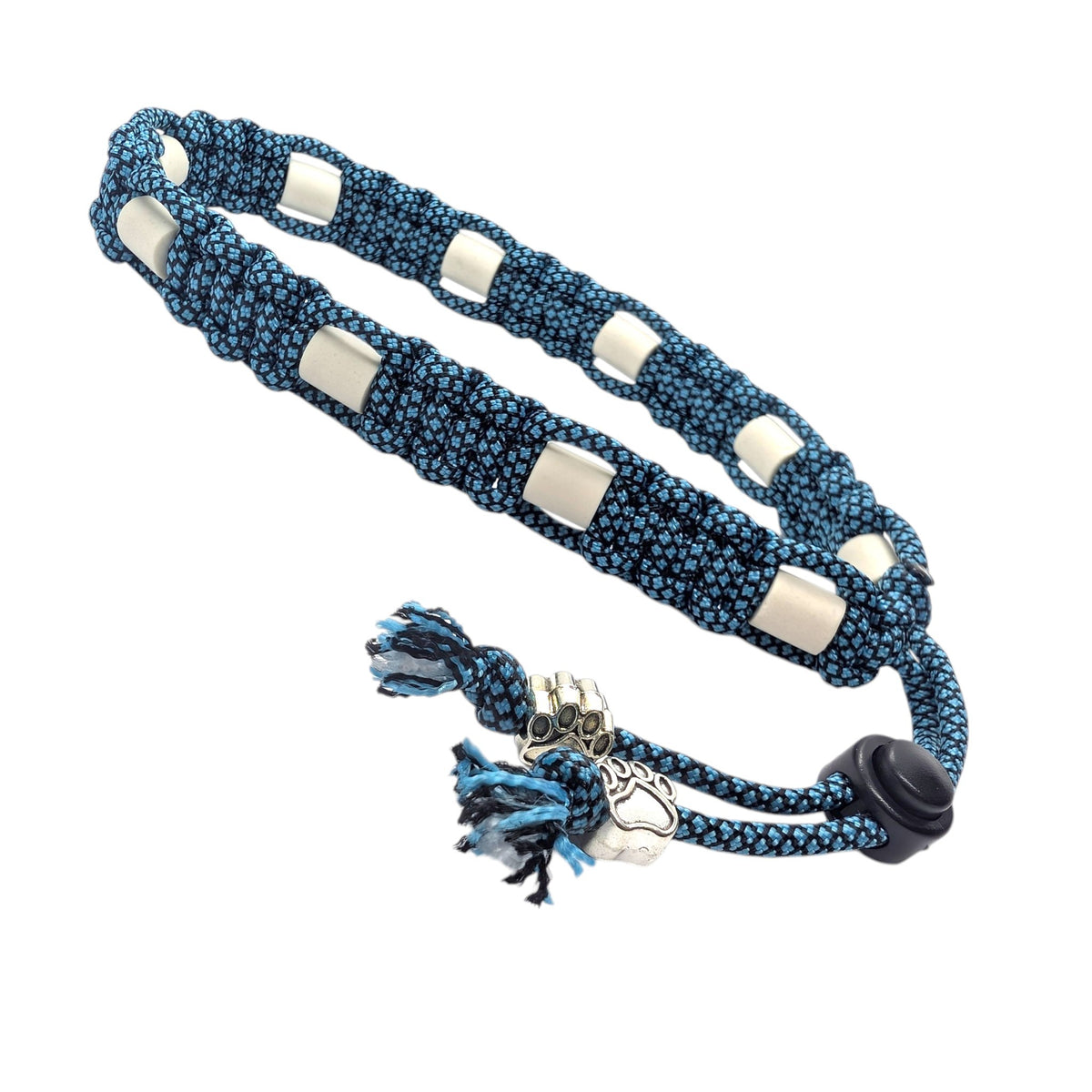 Collier réglable anti-tiques en céramique EM - Largeur 2cm Blue DIAMOND