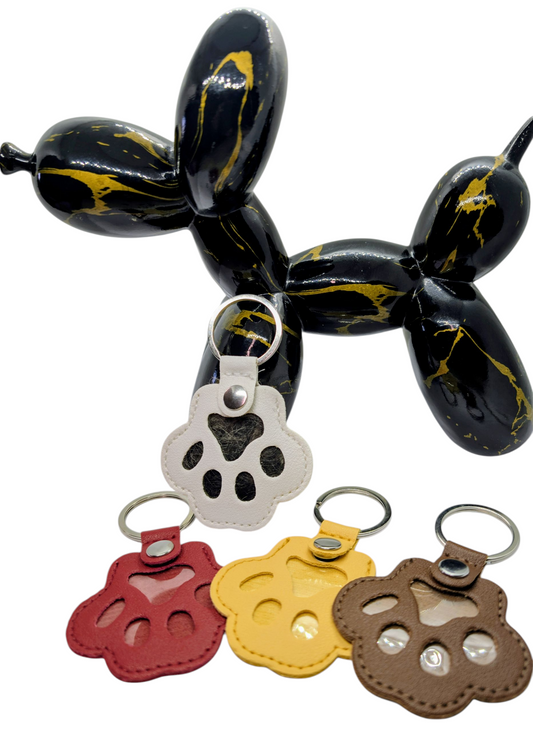 Personalized Keychain with Dog Hair or Other Animal Hair