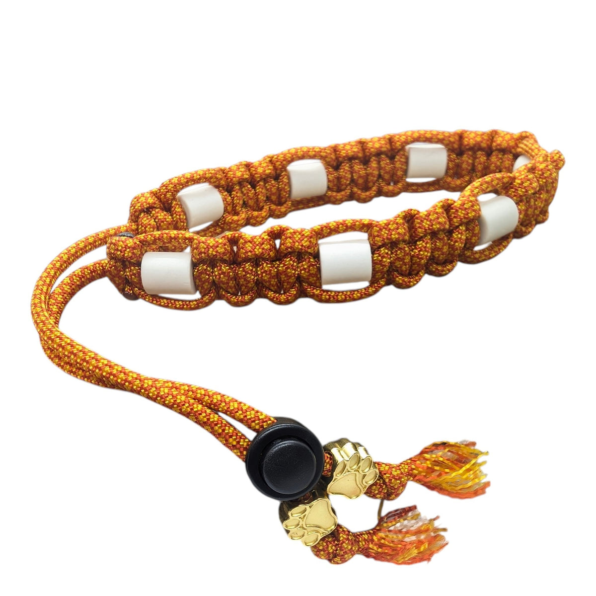 Collier réglable anti-tiques pour chien en céramique EM - Largeur 2cm 30-40cm Orange DIAMOND