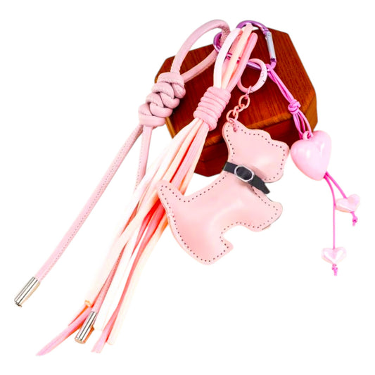 Bijoux de sac Terrier Ecossais rose